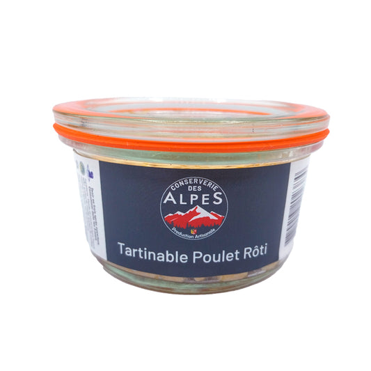 Tartinable de poulet rôti de 100g Artisanale